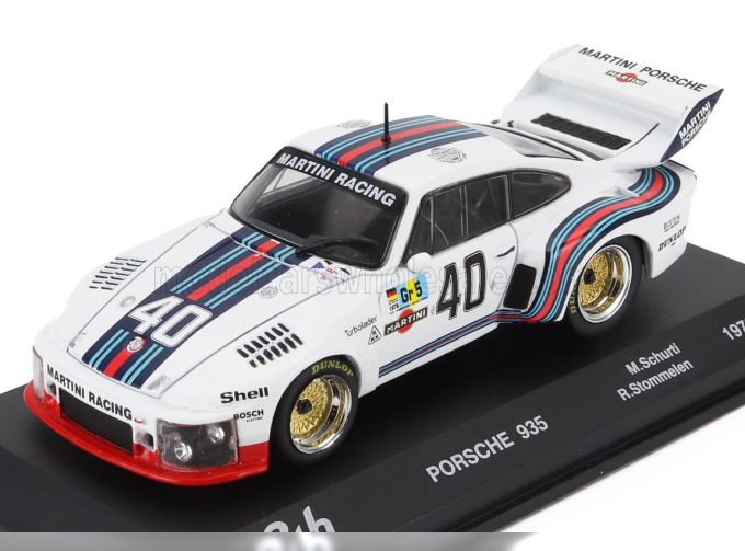 PORSCHE 935 3.0l F6 Turbo Team Martini Racing Porsche System №40 4th 24h Le Mans (1976) Rolf Stommelen - Manfred Schurti, White Blue Red