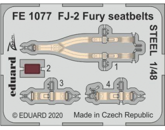 Фототравление для FJ-2 Fury стальные ремни