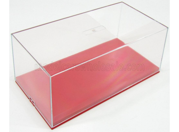 Plastic Display, Red Base - Base Rossa - Lungh.lenght Cm 23.6 X Largh.width Cm 12.5 X Alt.height Cm 10 (altezza Interna Cm 8.1)