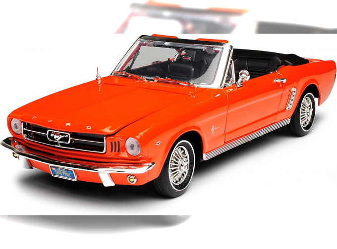 FORD Mustang Convertible (1964). orange