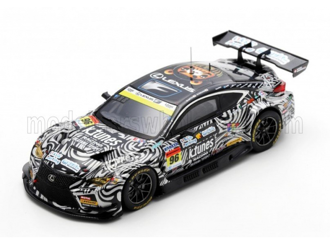 LEXUS Rc F Gt3 Team K-tunes Racing №96 Gt300 Class Super Gt (2024) Morio Nitta - Shinichi Takagi, Black White