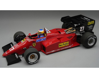 FERRARI F1 126C4-M2 N 27 2nd EUROPEAN GP (with pilot figure) (1984)