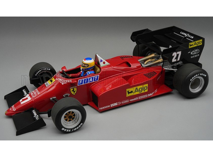 FERRARI F1 126C4-M2 N 27 2nd EUROPEAN GP (with pilot figure) (1984)
