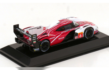 PORSCHE 963 9rd 4.6l Turbo V8 Team Porsche Penske Motorsport №6 4th 24h Le Mans (pole Position) (2024) Kevin Estre - Andre Lotterer - Laurens Vanthoor, Red White Black