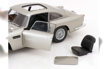 ASTON MARTIN DB5 from the movie James Bond Goldfinger, silver-grey