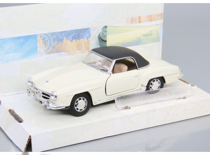 MERCEDES-BENZ 190SL Roadster (white), ранний выпуск, открываются двери