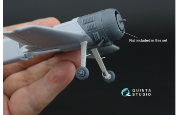 Стойки и Колеса Шасси для Су-31 (Quinta Models) (с травлеными и стеклопластиковыми деталями)