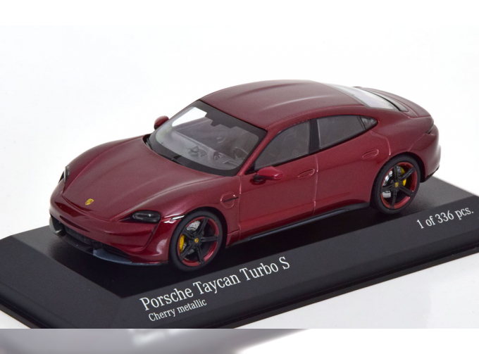 PORSCHE Taycan Turbo S (2019), red metallic