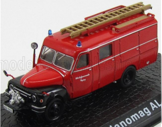 HANOMAG Lf8 Al 28 Truck Werksfeuerwehr Toging Fire Engine (1958), Red Black