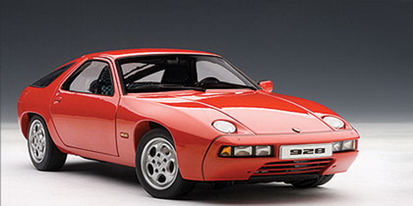 PORSCHE 928 (GUARDS RED), красный