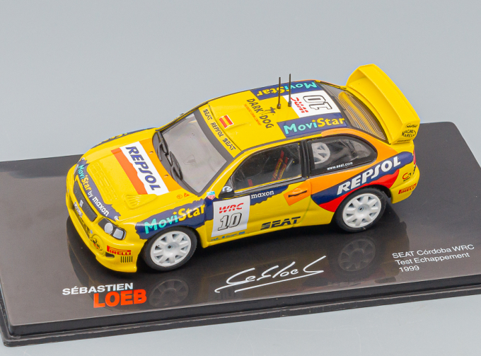 SEAT Cordoba WRC - Essai Echappement 1999 - Sébastien Loeb