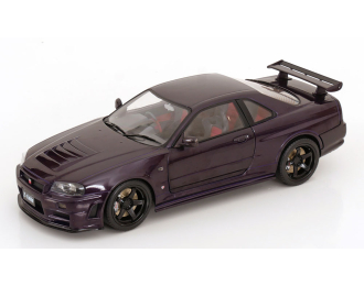 NISSAN Skyline (R34) GT-R Z Tune RHD (1999), dark purple (midnight purple)