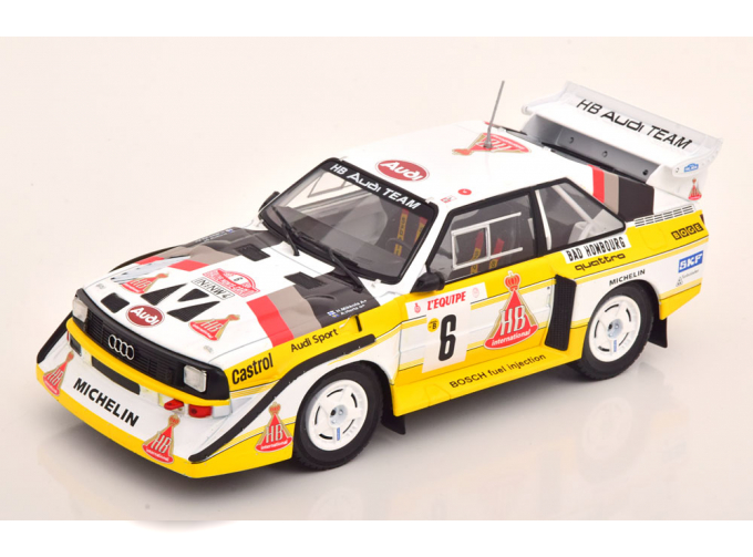 AUDI Sport Quattro S1 E2 #6 "HB Audi Sport Team" Mikkola/Hertz 3 место Rally Monte Carlo (1986)