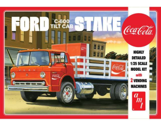 Сборная модель Ford C600 Stake Bed with Coca-Cola Machines, plastic modelkit