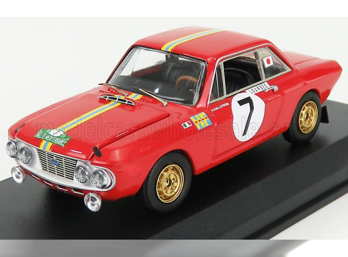 LANCIA Fulvia Hf 1.3 Coupe N7 Winner Rally Mediterranee (1969) H.Kallstrom - J.Gunnar, red