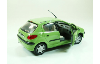 PEUGEOT 206 (откр. двери), 250ND 1:43, зеленый