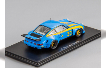 PORSCHE 911 Carrera RSR #30 Winner 12H Sebring 1977 G. Dyer - B. Frisselle, blue / yellow