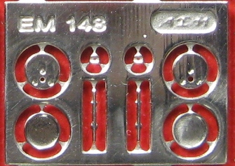 Фототравление Комплект зеркал Москвич (круглые), никелирование