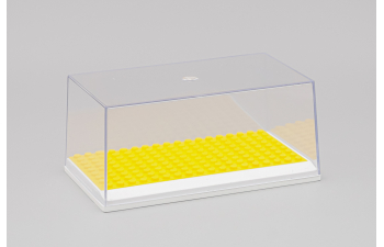 Бокс белый подиум + LEGO желтый