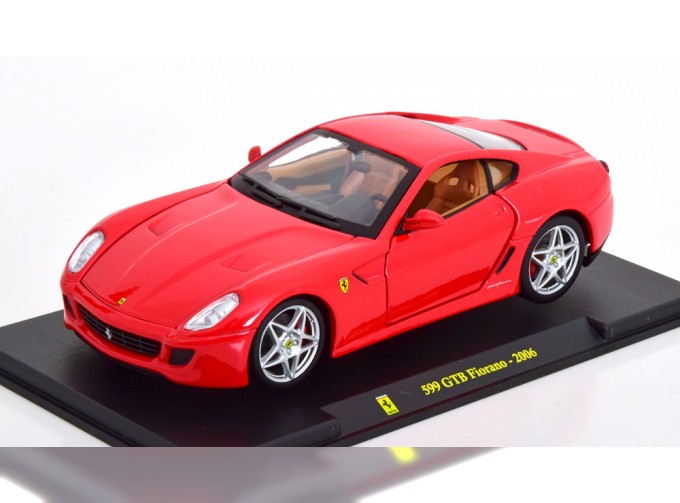 FERRARI 599 Gtb Fiorano (2006) - Con Vetrina - With Showcase, Red