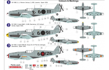 Сборная модель Истребитель Bf 109E-3 „Over Spain“