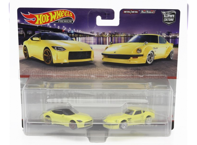 NISSAN Set 2x Z Proto (2021) + Fairlady Z 1970, Yellow Black