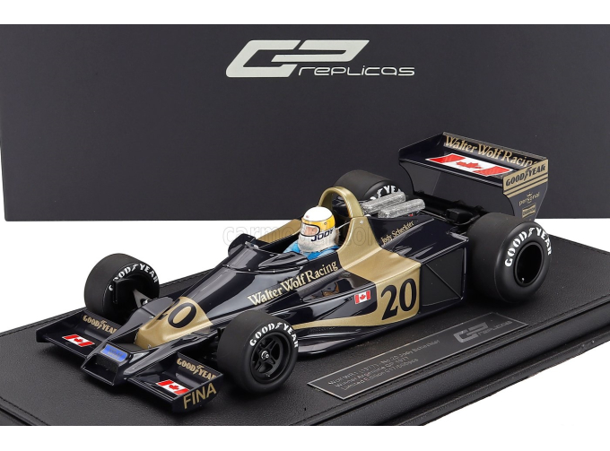 WOLF F1 Wr1 №20 Winner Argentine Gp Jody Scheckter (with pilot figure) (1977), Blue Gold