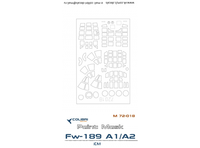 Маска для Fw-189 A1/A2 (ICM)