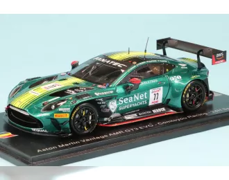 ASTON MARTIN Vantage Amr Gt3 Evo 4.0l Turbo V8 Team Comtoyou Racing №11 24h Spa (2024) Kobe Pauwels - John De Wilde - Dante Rappange - Job Van Uitert, Green Yellow