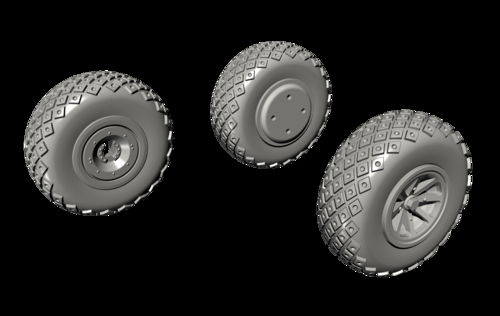 P-40 Wheels - Diamond and Hole Tread for Special Hobby