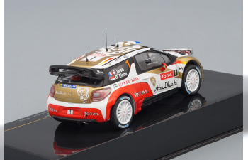 CITROEN DS3 WRC No.1 with night lights S.Loeb-D.Elena WINNER Rally Monte Carlo (2013), white