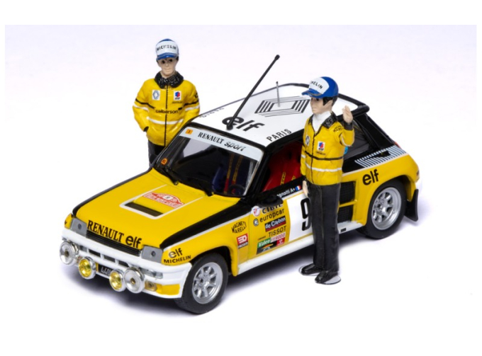 RENAULT 5 Turbo #5 J.Ragnotti/J.M.Andre, Rally Monte Carlo (1981), yellow