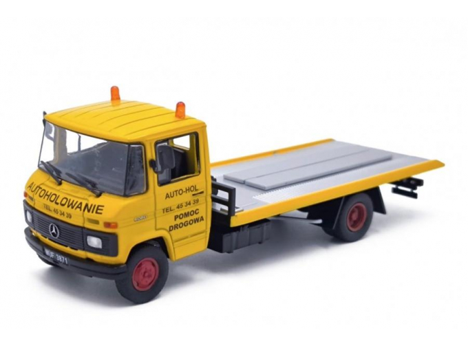 MERCEDES-BENZ L608D Эвакуатор, желтый