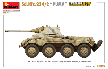 Сборная модель Sd.kfz. 234/2 Puma Tank Military 1945