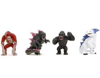 Набор фигурок 4x Godzilla - Skar King - Kong - Shimo - Cm. 6.0