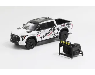 TOYOTA Tundra with accessories, white / black
