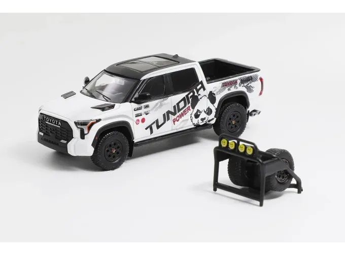 TOYOTA Tundra with accessories, white / black