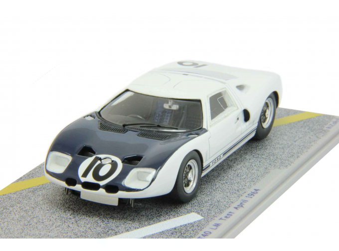 FORD GT40 LM Test April (1964), white / dark blue