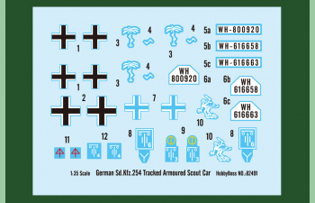 Сборная модель Бронеавтомобиль German Sd.Kfz.254 Tracked Armoured Scout Car