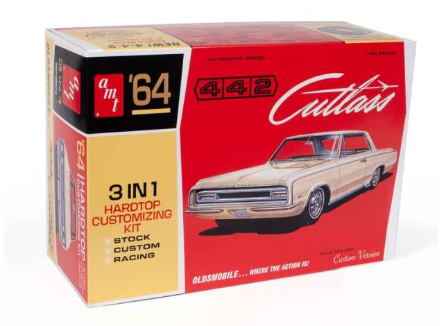 Сборная модель Olds Cutlass 442 Hardtop, plastic modelkit 1964