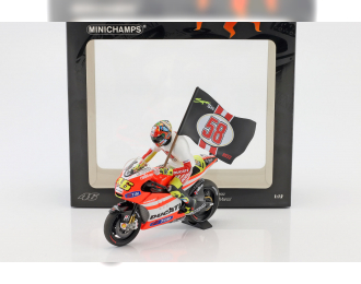 Ducati Desmosedici GP 11.2 Rossi 2011 'Tribute to Marco' with figurine