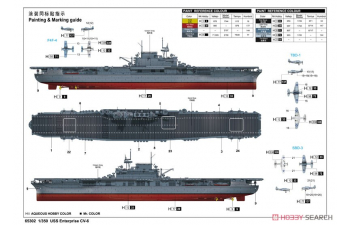 Сборная модель USS Enterprise CV-6