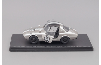 TOYOTA 800 Sports Gt-i N 20 Ccc Race Funabashi Circuit (1965) Tojiro Ukiya, silver / white