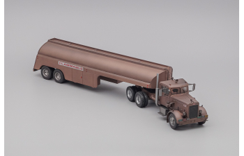 (Уценка!) PETERBILT 281 с полуприцепом-цистерной 1955 Rust (из к/ф"Дуэль" 1971 дебют Стивена Спилберга)