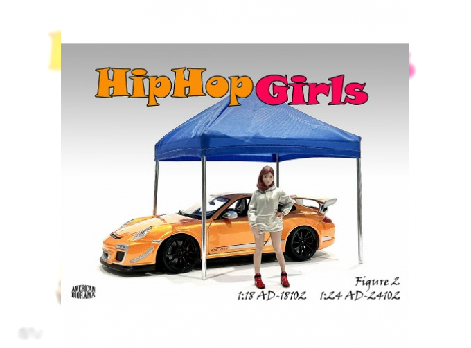 FIGURES GIRL HIP HOP - 2, GREY