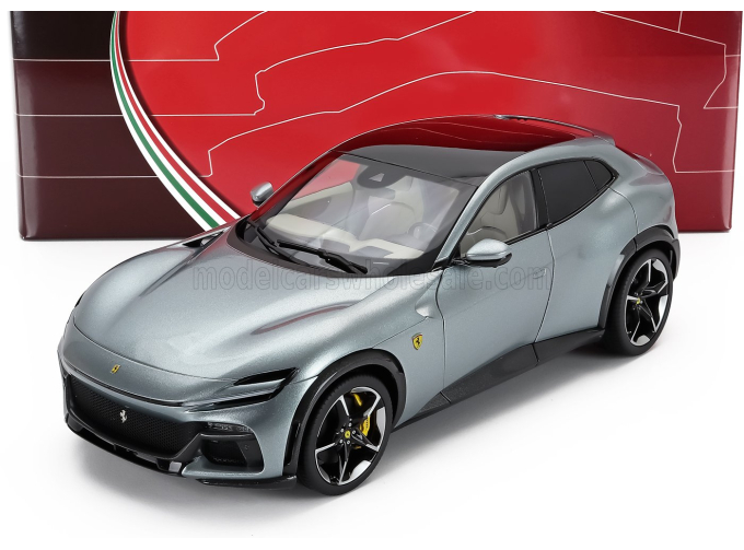 FERRARI Purosangue Suv Panoramic Roof (2022) - Polyfoam Packaging, Grigio Titanio - Grey