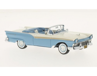 FORD Fairlane 500 Convertible 1957 Light Blue/White