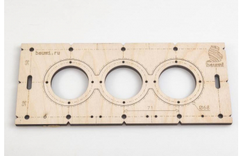 Шаблон для сверления подрозетников 68мм, толщина 8мм (набор 5 штук)