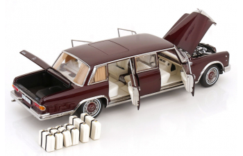 MERCEDES-BENZ 600 LWB W100 Pullman (1963-1981), dark red-metallic