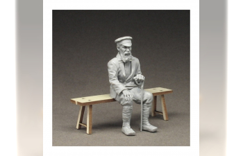 Сборная модель Старик (со скамьей)